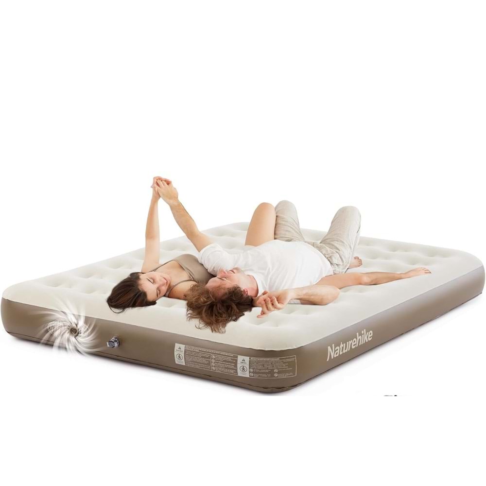 Motorlu 2,5 Kişilik Şişme Yatak 200x180x25 56