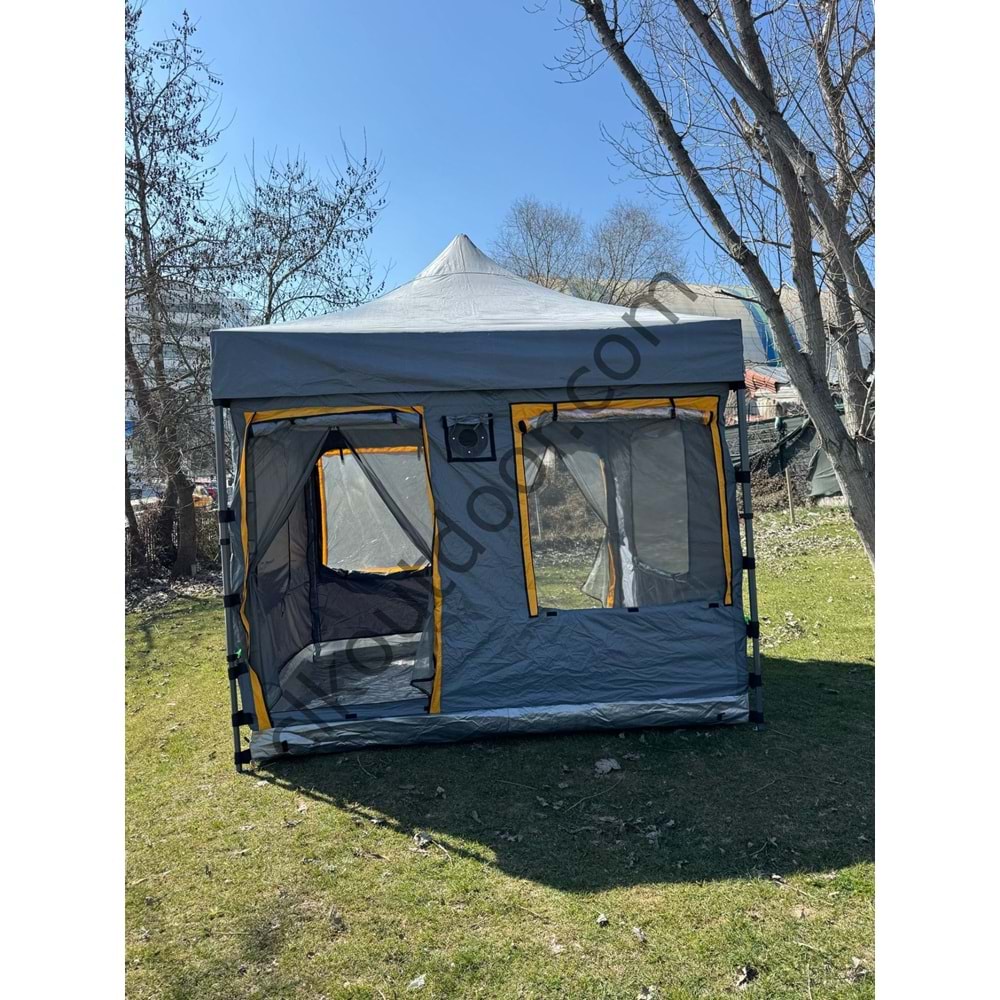 Gazebo Çadır Kiti krem 3x3 (SADECE TENTESİ)