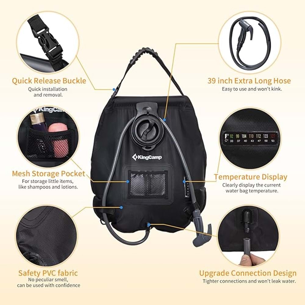King Kamp Shower Bag 20 L KO2402