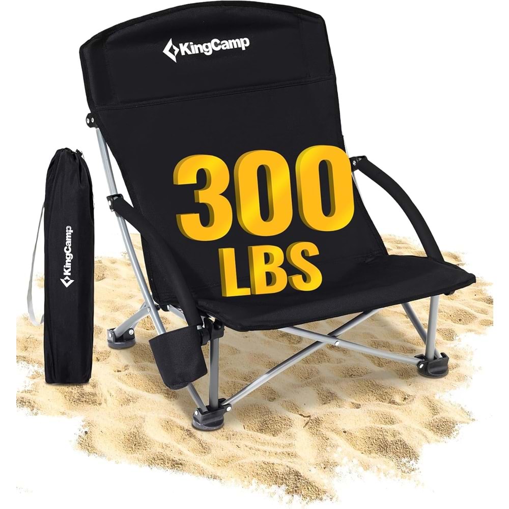 King Kamp Sandalye siyah C10 KC3841