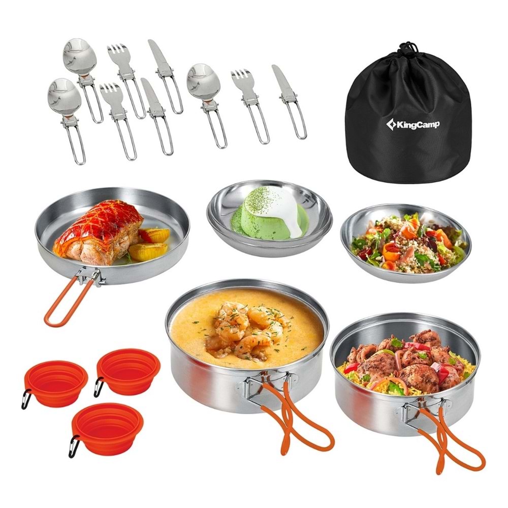 King Kamp Tencere Tava Seti adventurer pro KA2209