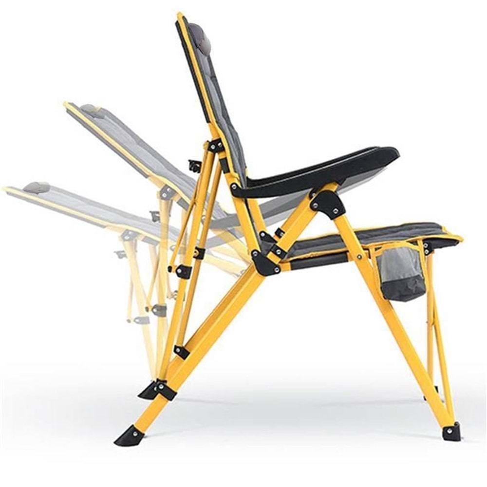 Funky Comfort Sırtı Ayarlanabilen Kamp Sandalye siyah