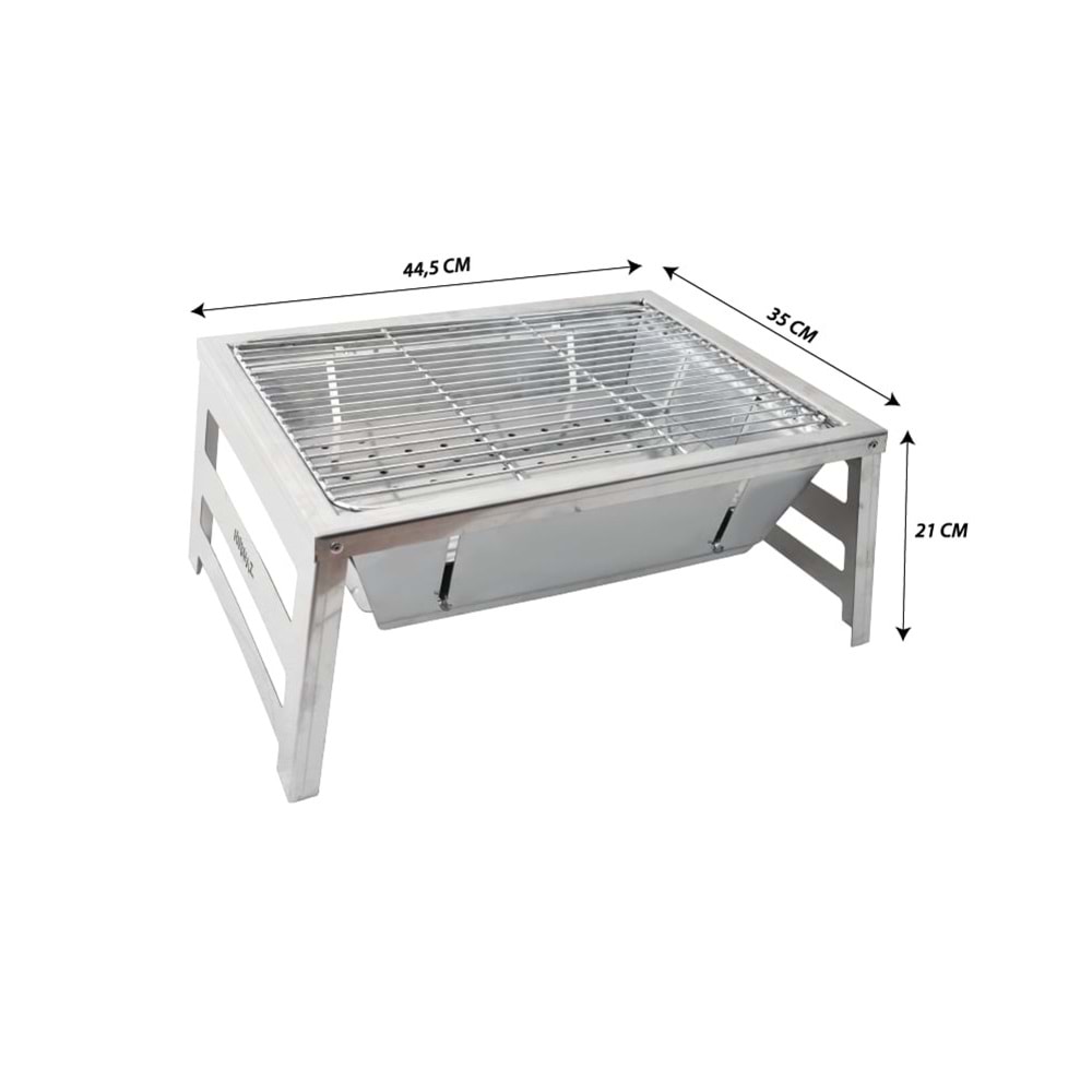 Nurgaz Krom Katlanır Mangal