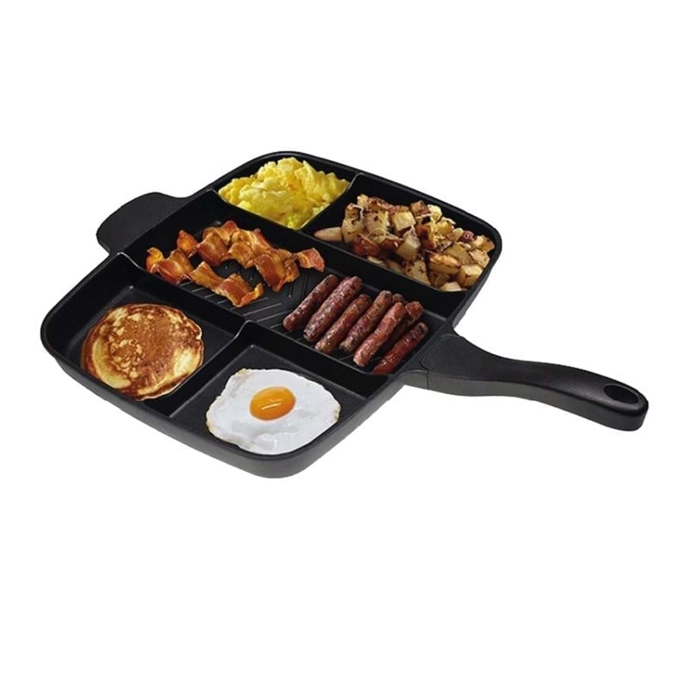 Nurgaz Granit Döküm 5 Gözlü Tava