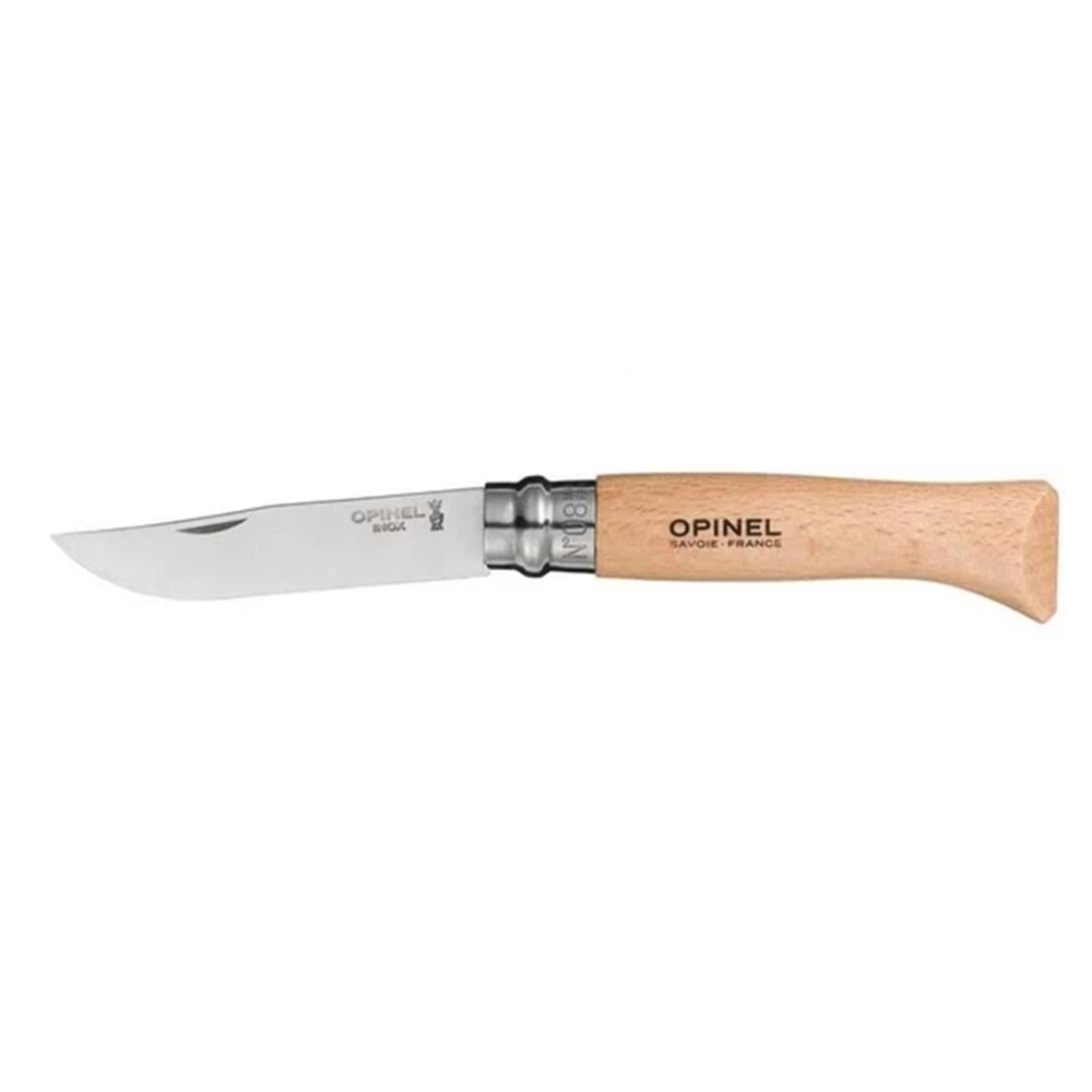 Opınel No 8 Ahşap Çakı Standart Desensiz