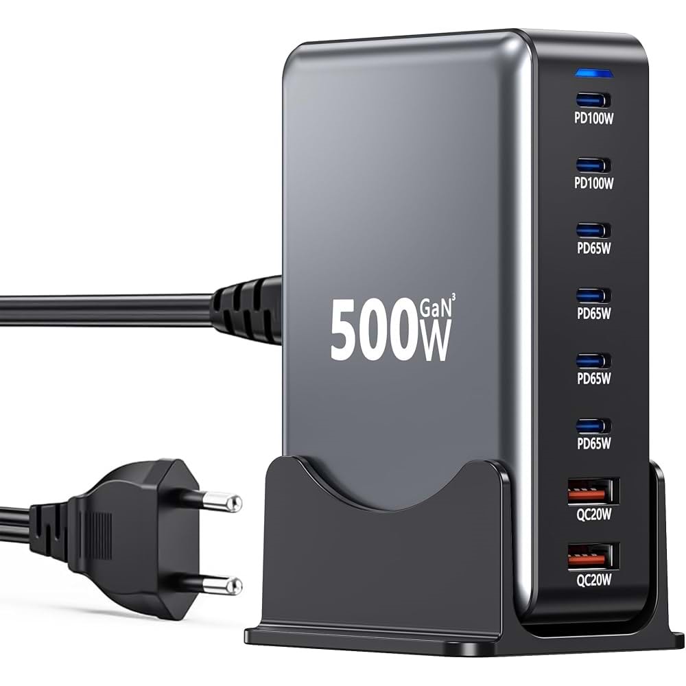 Gan+ Botewo 8 Portlu 500W Adaptör