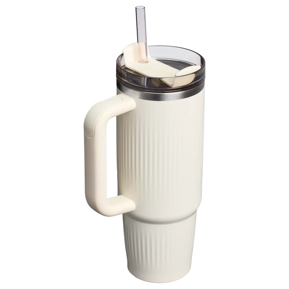 Stanley Quencher 30 Oz Fluted Cream Gloss