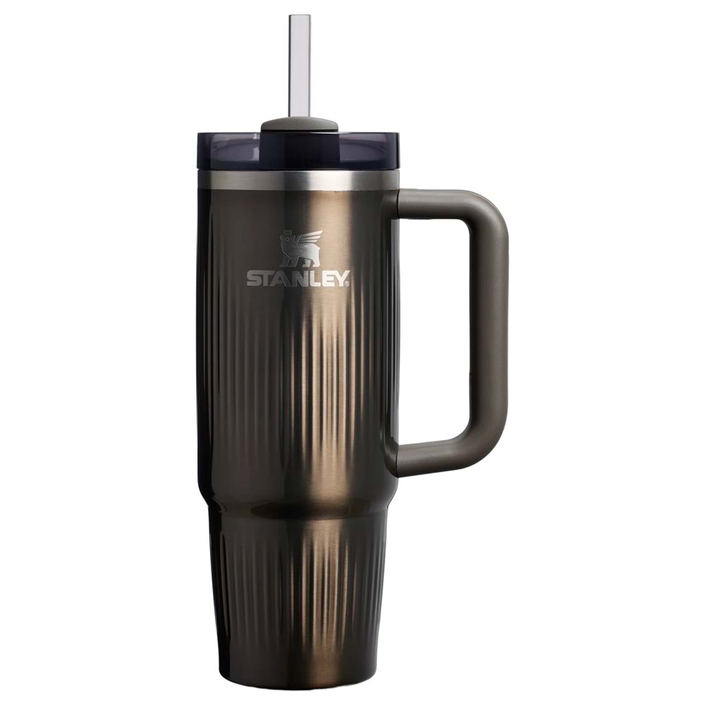 Stanley Quencher 40 Oz Fluted tumbler Gun Metal