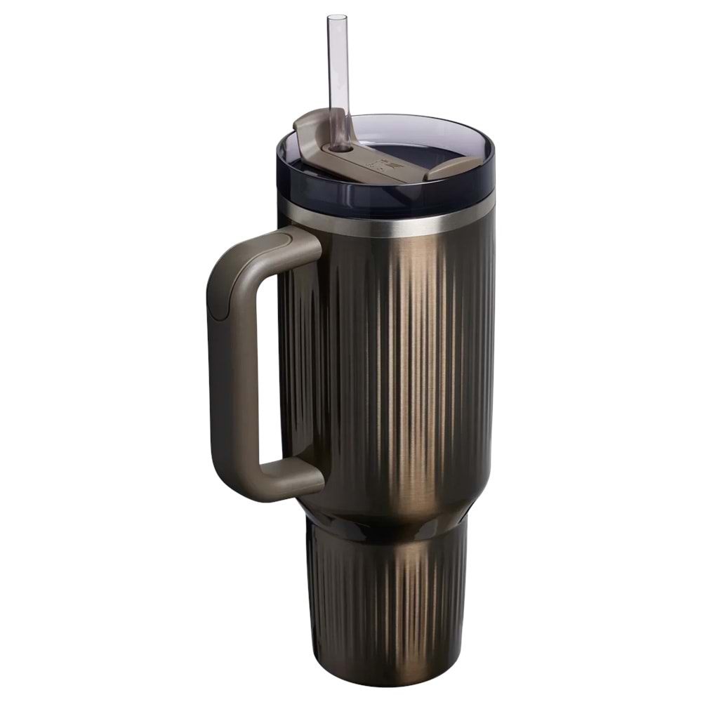 Stanley Quencher 40 Oz Fluted tumbler Gun Metal