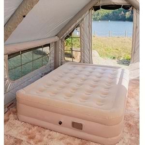 Motorlu Yüksek 2,5 Kişilik Şişme Yatak 200x180x40 49