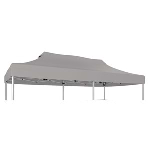 Gazebo 3x6 mt Tentesı Açık gri Çelik (SADECE TENTE)