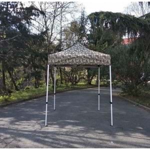 Gazebo Üst Tente Kamoflaj 3X3 Çelik (SADECE TENTE)