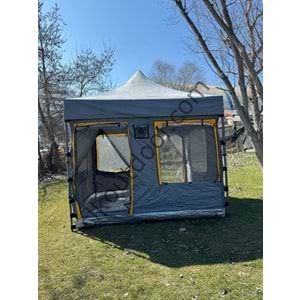 Gazebo Çadır Kiti krem 3x3 (SADECE TENTESİ)