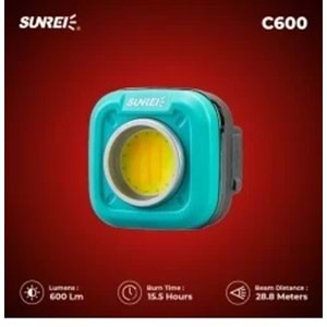 Sunrei Kafa Lambası C600 Max 600 Lumens