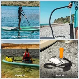 Jiubenju Inflatable Stand Up Paddle Board SUP Green