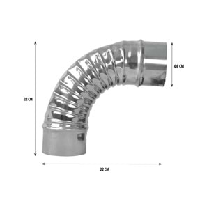 Nurgaz Paslanmaz Soba Dirseği 90 Derece