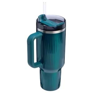 Stanley Quencher 40 Oz Fluted tumbler yeşil