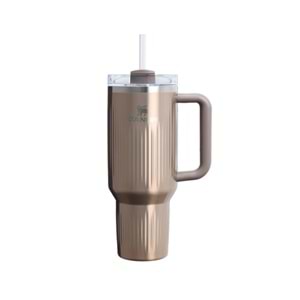 Stanley Quencher 30 Oz Fluted Pale Gold Shine