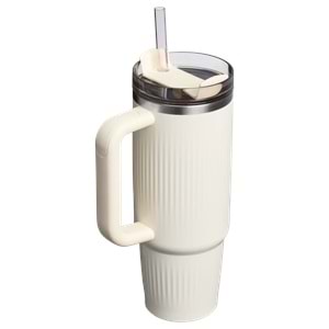 Stanley Quencher 30 Oz Fluted Cream Gloss