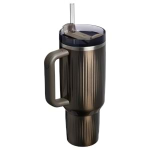 Stanley Quencher 40 Oz Fluted tumbler Gun Metal