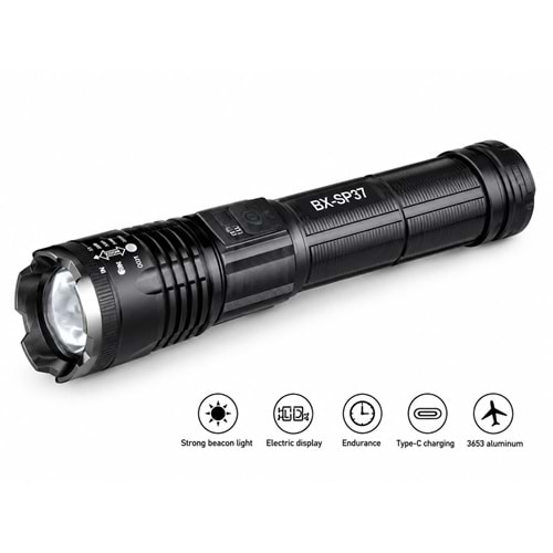 Süper Zoomlu Fener BX-SP37