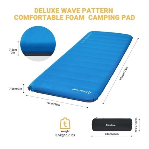 KingCamp Deluxe Wide Charcoral KM2208