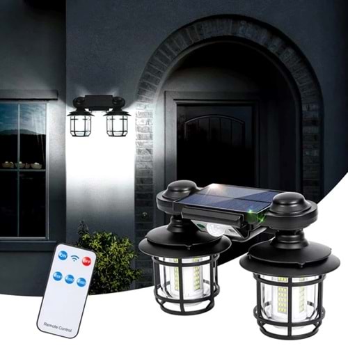 Solar İkili Kafes Aydınlatma JD-2217A