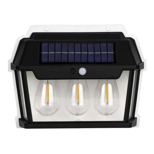 Solar3 lü Rustik Duvar Aplik