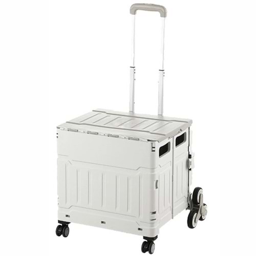 Katlanabilir Kamp ve Pazar Taşıma Kasası 3 Tekerlekli