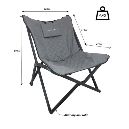 Nurgaz Campout Abant Kamp Sandalyesi