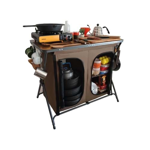 Nurgaz Campout Çift Kapılı Kamp Mutfağı