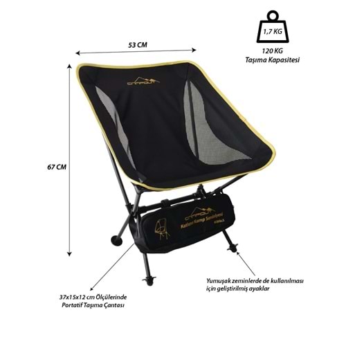 Nurgaz Campout Pratik Katlanabilir Kamp Sandaly