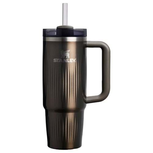 Stanley Quencher 40 Oz Fluted tumbler Gun Metal