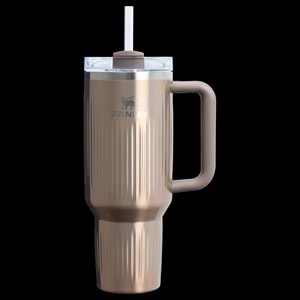 Stanley Quencher 30 Oz Fluted Pale Gold Shine