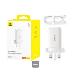 Baseus 65W Başlık 3 İN 1
